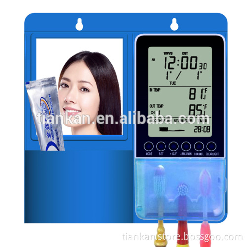 TB2033 Wireless Weather Station With UV Light Toothbrush Sanitizer